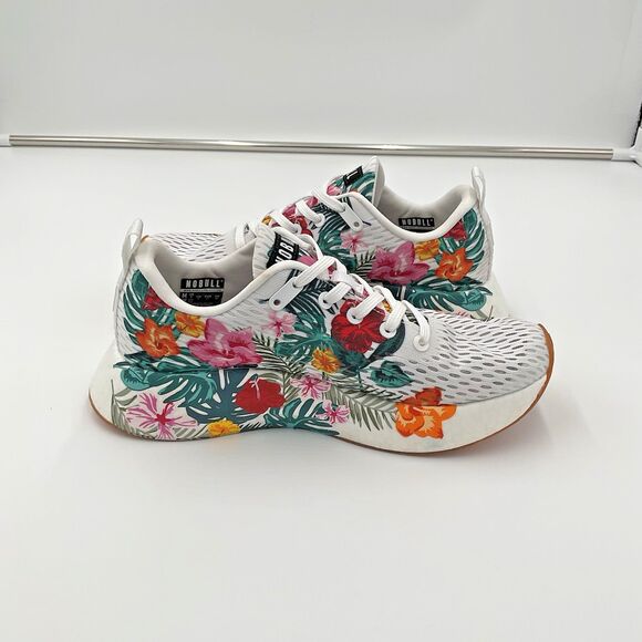 NOBULL Tropical Floral Journey White Running Shoes Mens Size 8 Athletic Sneakers main image 6